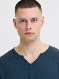 BLEND Herren T-Shirt - BHAshton in blau