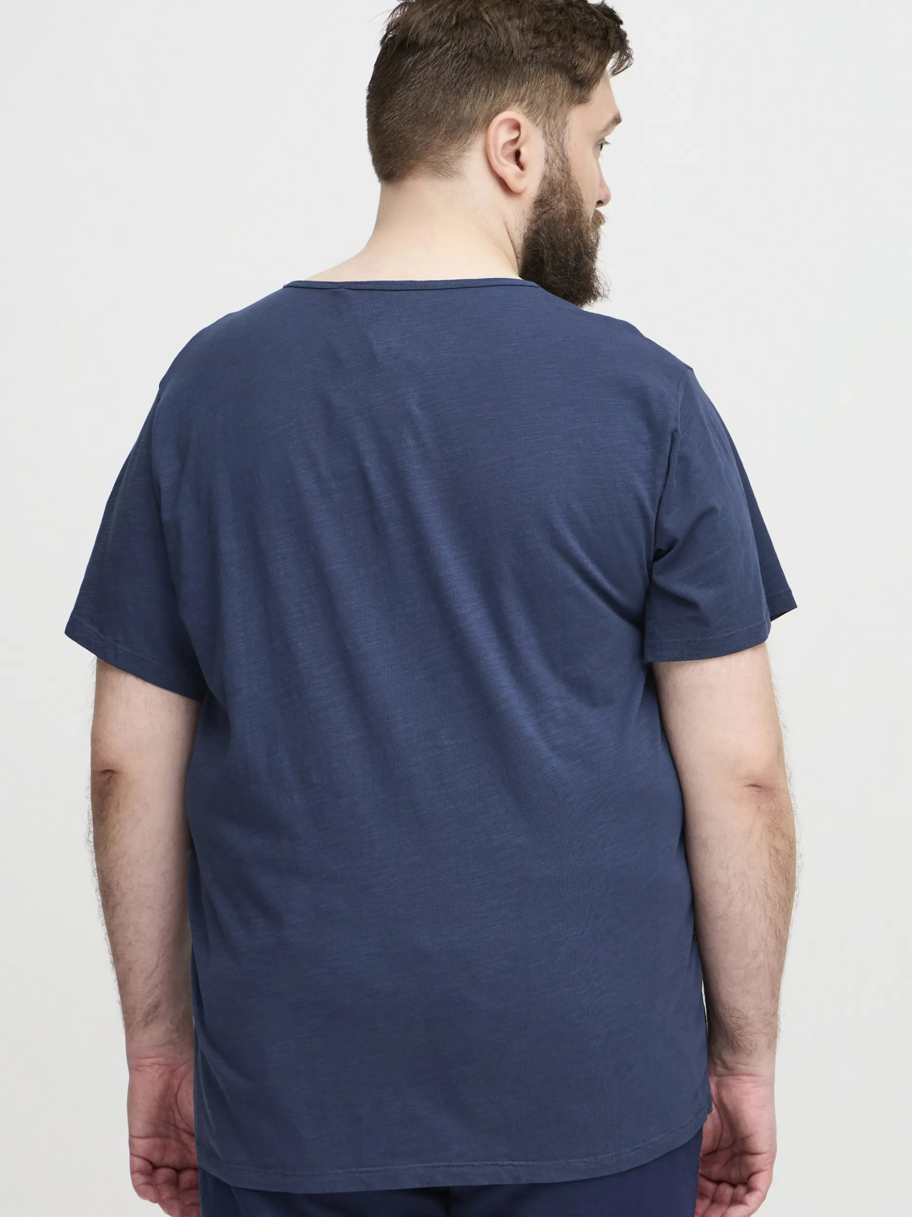 BLEND Herren T-Shirt - BHBTee Big & Tall in blau