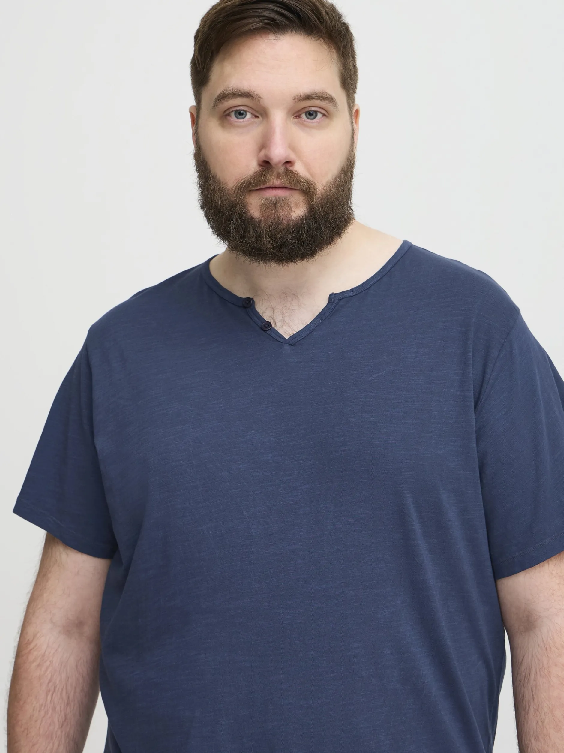 BLEND Herren T-Shirt - BHBTee Big & Tall in blau
