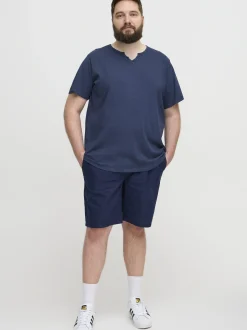 BLEND Herren T-Shirt - BHBTee Big & Tall in blau
