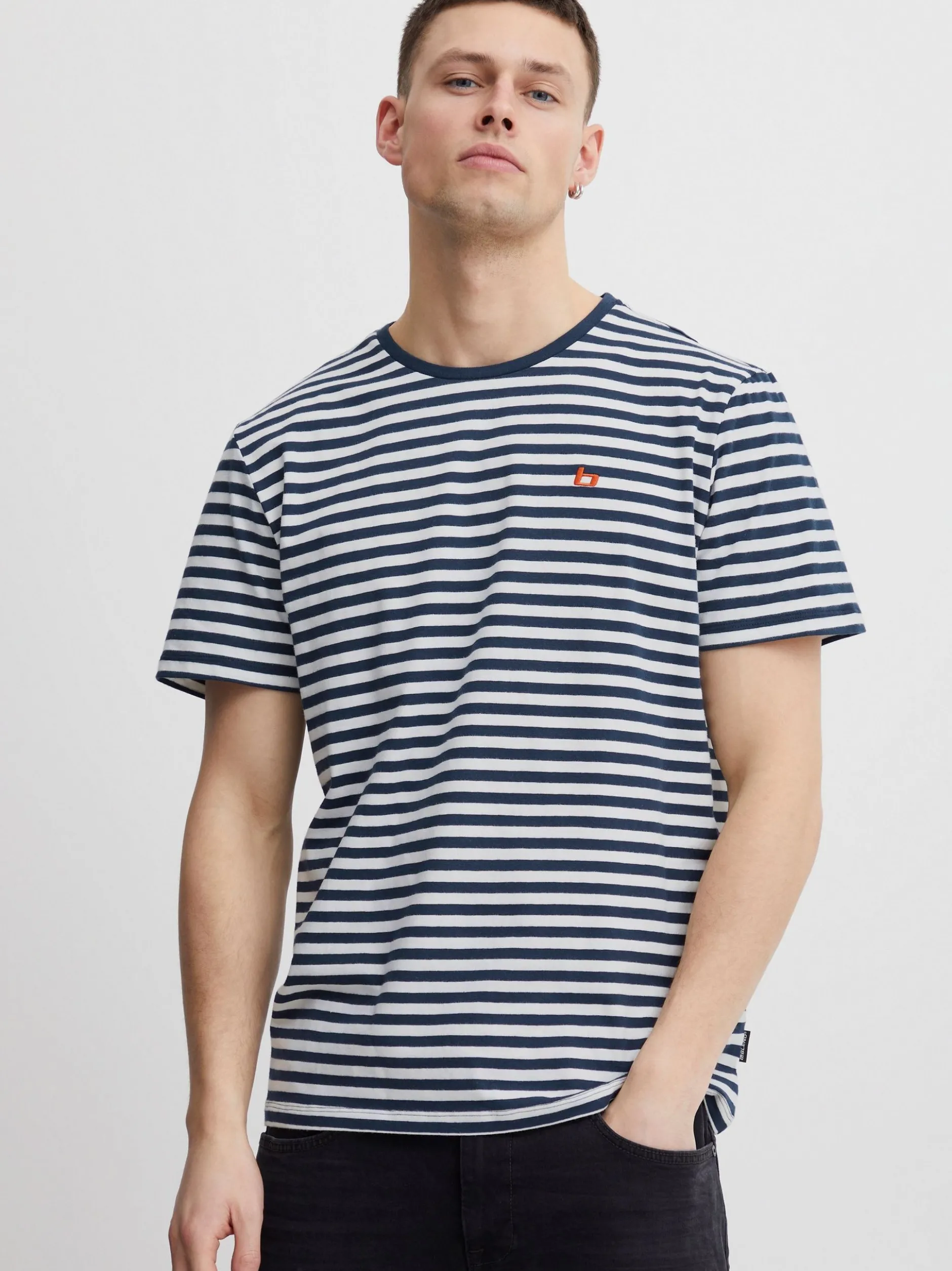 BLEND Herren T-Shirt - BHDinton in blau