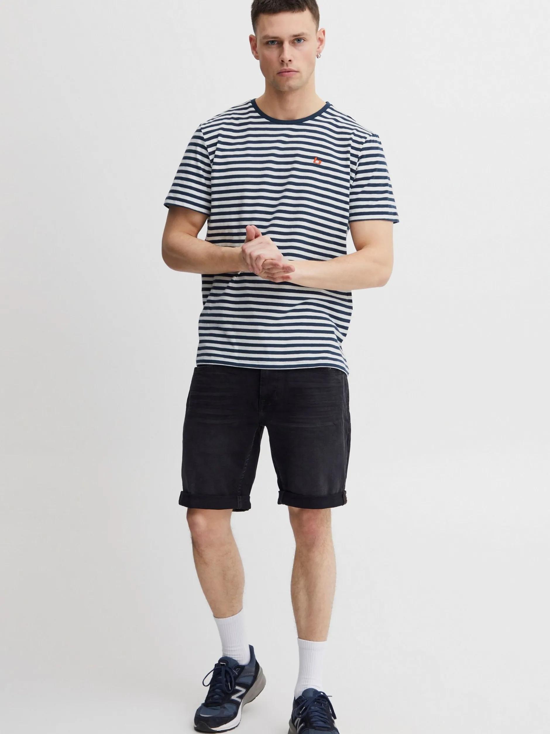 BLEND Herren T-Shirt - BHDinton in blau