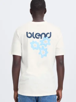 BLEND Herren T-Shirt - BHEmmet in weiß