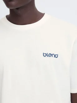 BLEND Herren T-Shirt - BHEmmet in weiß