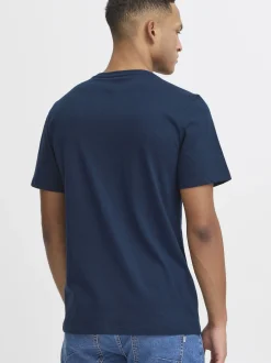BLEND Herren T-Shirt - BHHoley in blau