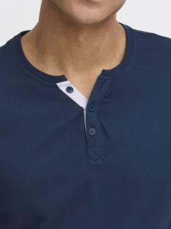 BLEND Herren T-Shirt - BHHoley in blau