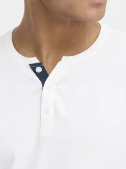 BLEND Herren T-Shirt - BHHoley in weiß