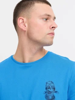 BLEND Herren T-Shirt - BHJackson in blau