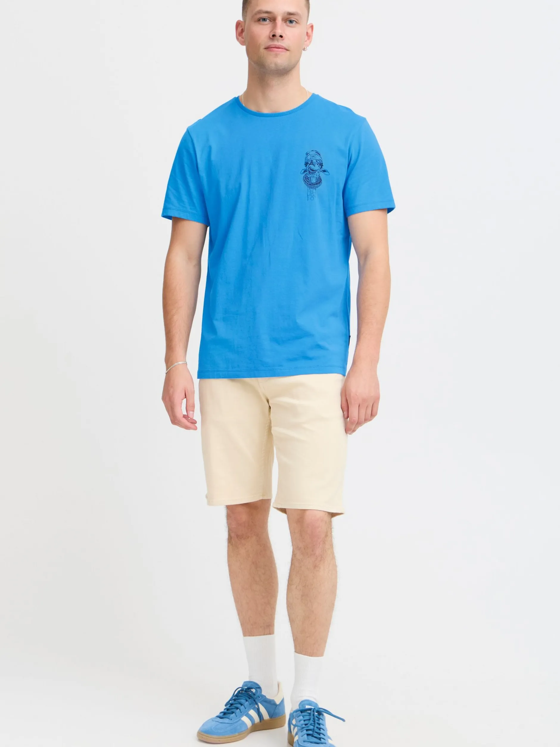 BLEND Herren T-Shirt - BHJackson in blau