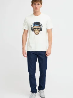 BLEND Herren T-Shirt - BHJavor in weiß