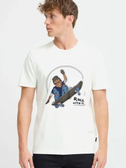 BLEND Herren T-Shirt - BHJavor in weiß