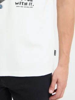 BLEND Herren T-Shirt - BHJavor in weiß