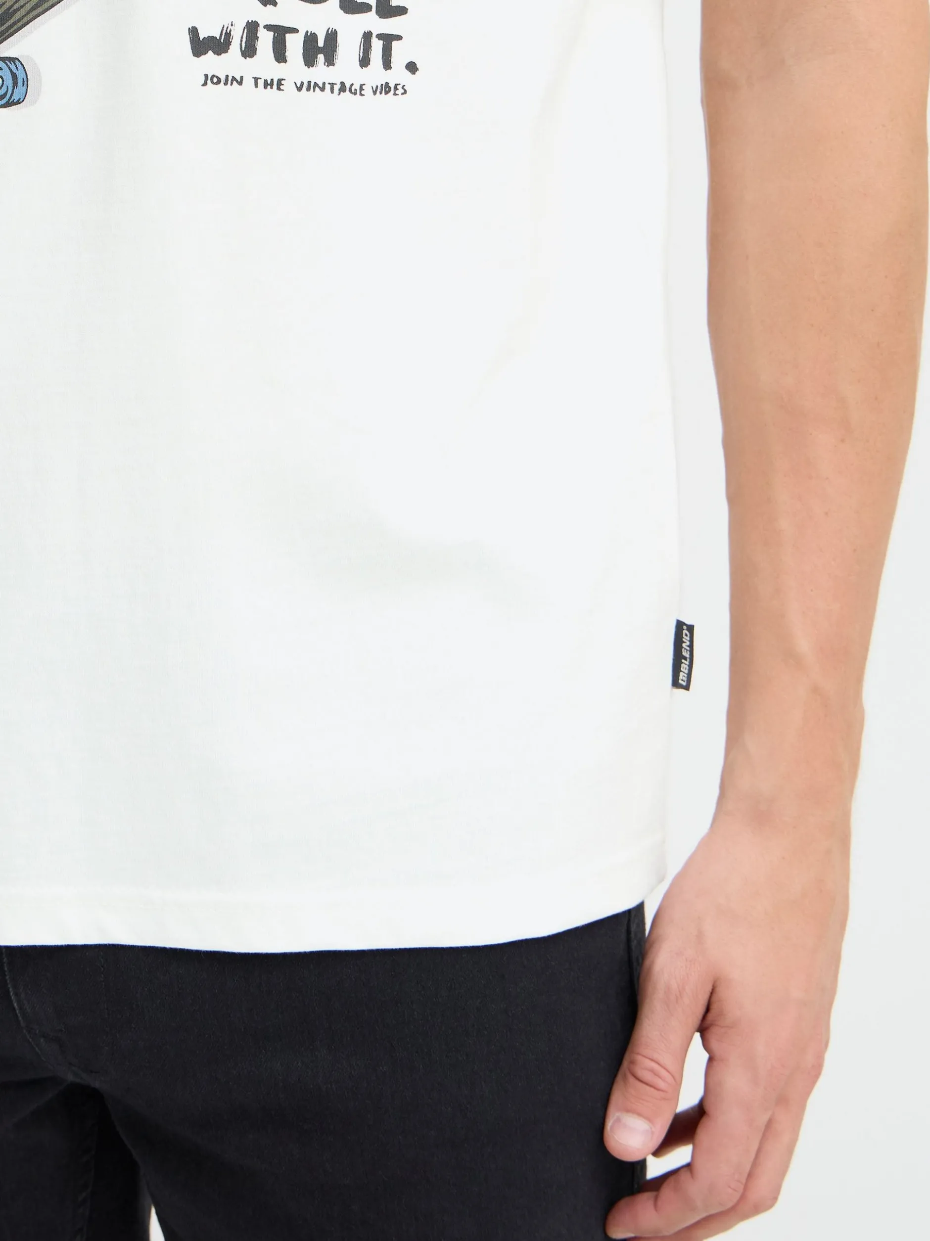 BLEND Herren T-Shirt - BHJavor in weiß