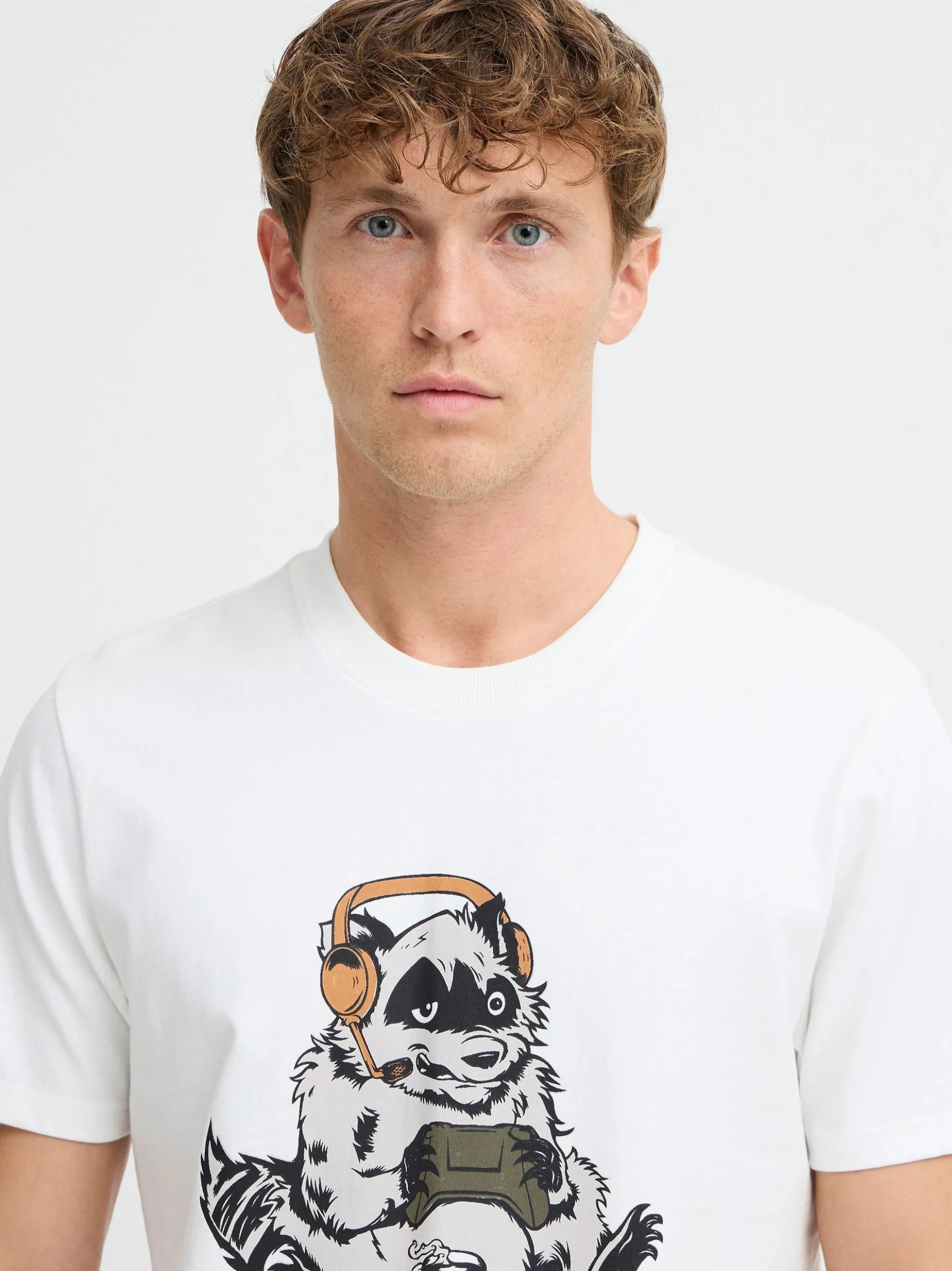 BLEND Herren T-Shirt - BHJavor in weiß