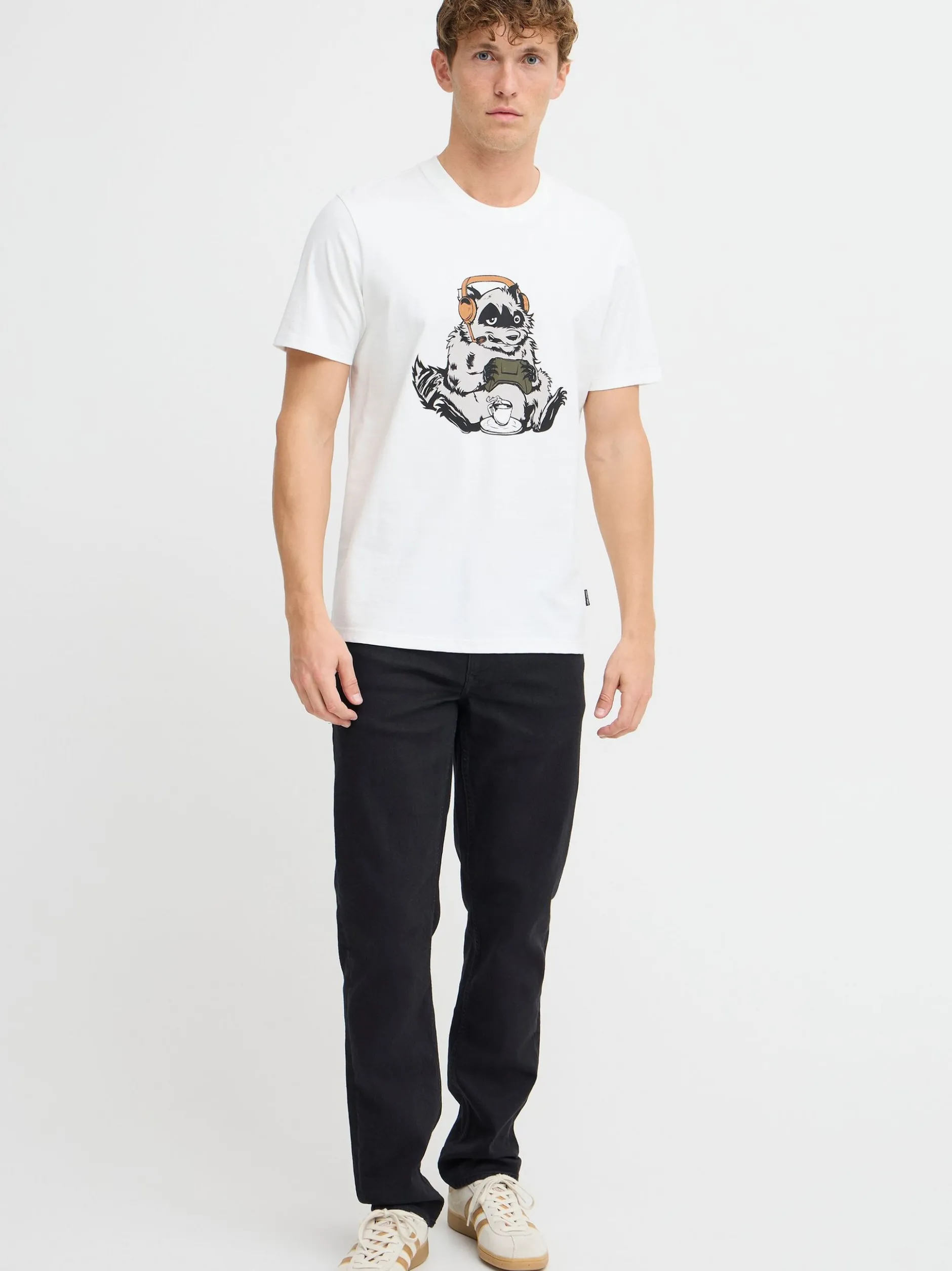 BLEND Herren T-Shirt - BHJavor in weiß
