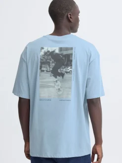 BLEND Herren T-Shirt - BHKeaton in blau