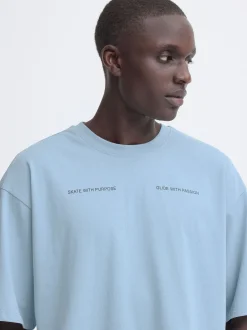 BLEND Herren T-Shirt - BHKeaton in blau