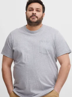 BLEND Herren T-Shirt - BHNASIR Big & Tall in grau