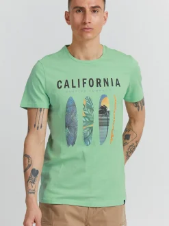 BLEND Herren T-Shirt - BHOrin in grün