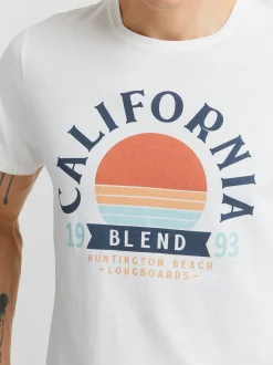 BLEND Herren T-Shirt - BHOrtwin in weiß