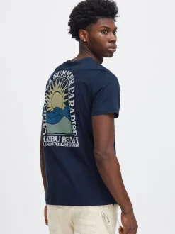 BLEND Herren T-Shirt - BHTee in blau