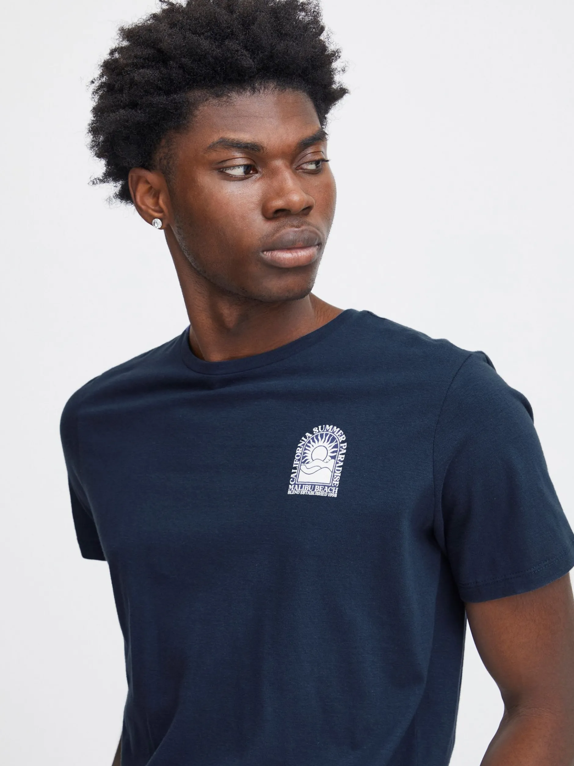 BLEND Herren T-Shirt - BHTee in blau