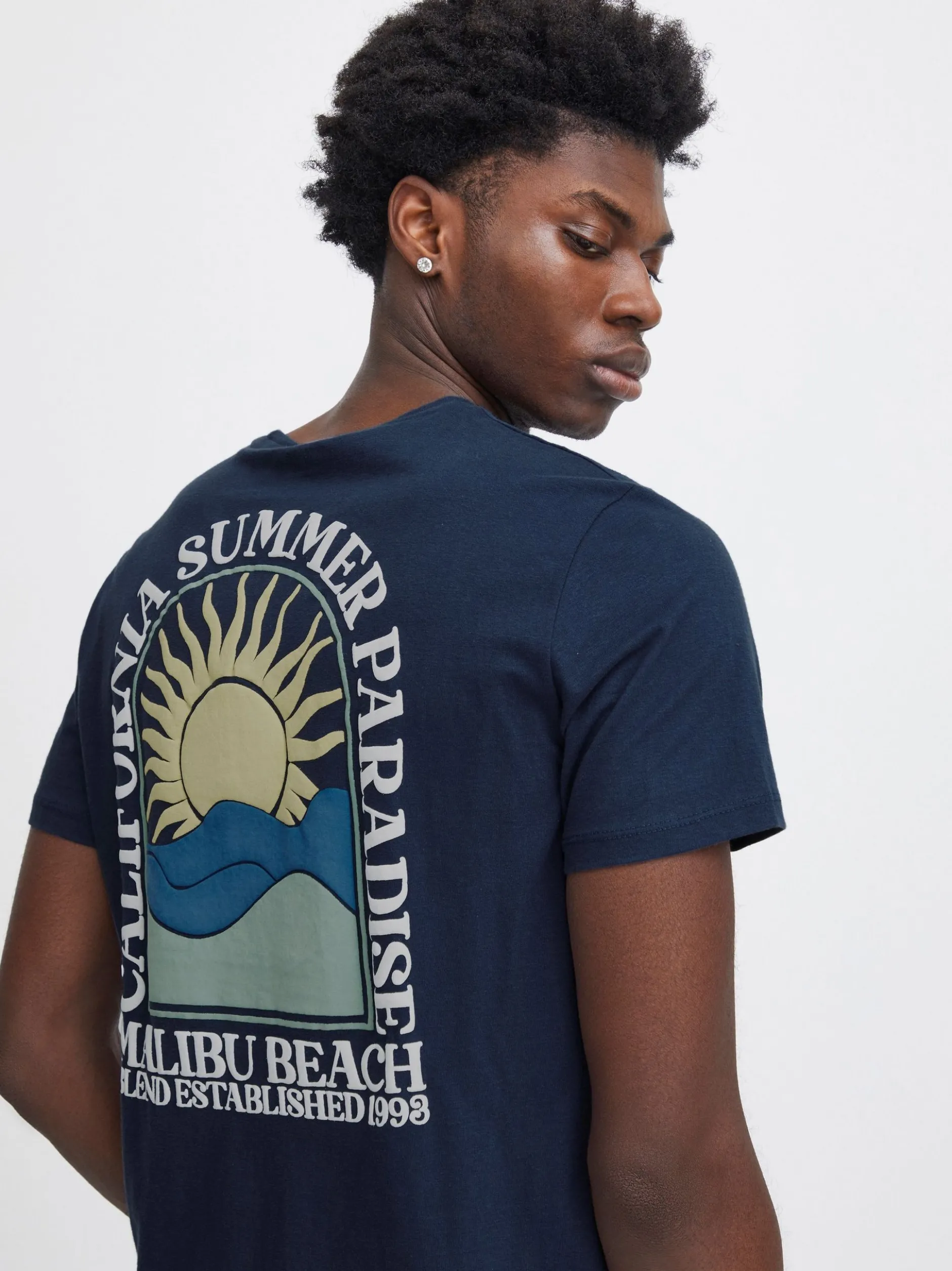 BLEND Herren T-Shirt - BHTee in blau