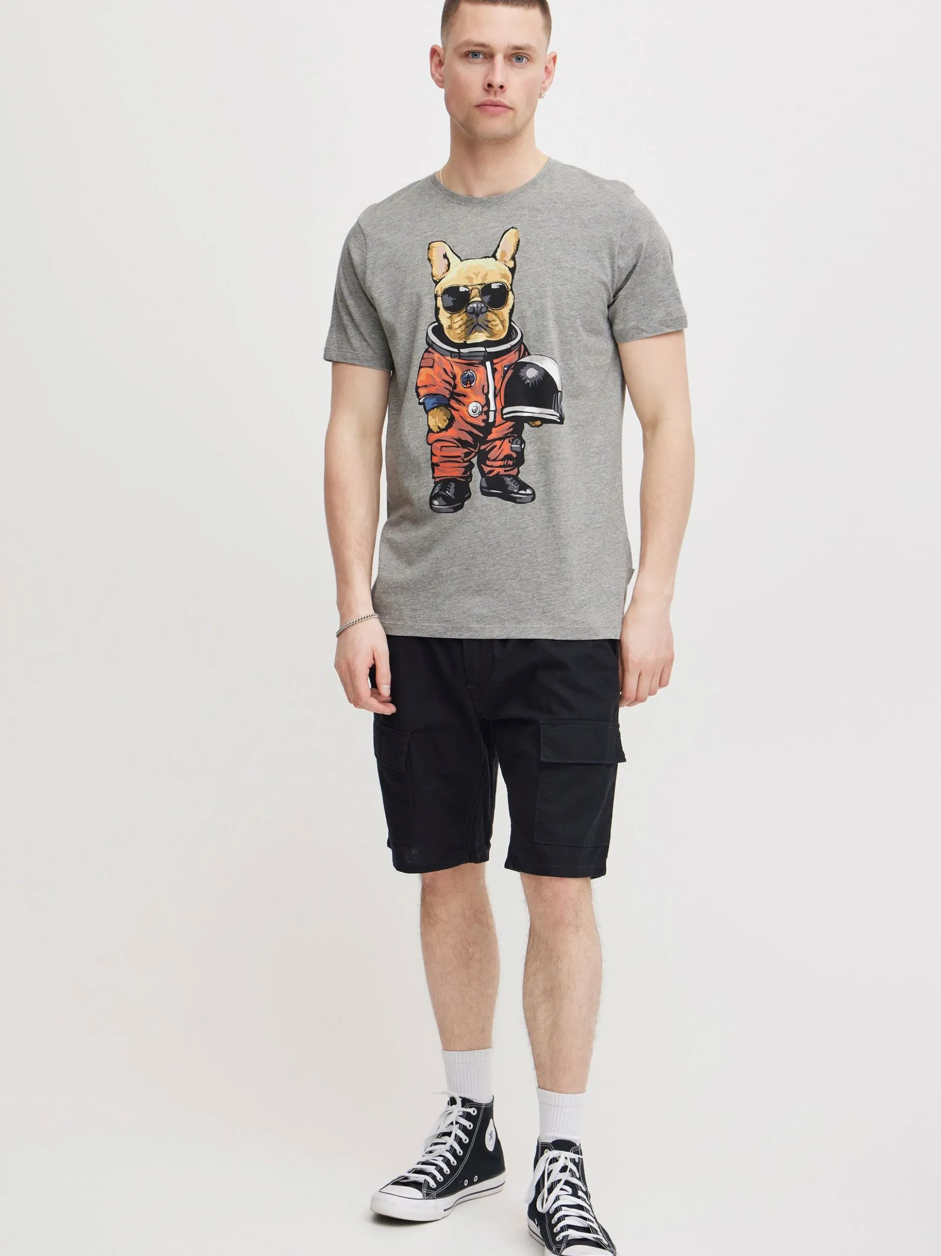 BLEND Herren T-Shirt - BHTee in grau