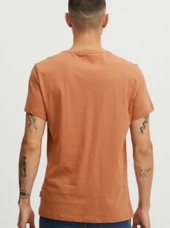 BLEND Herren T-Shirt BHTee in rot - Ausschnitt: Rundhals