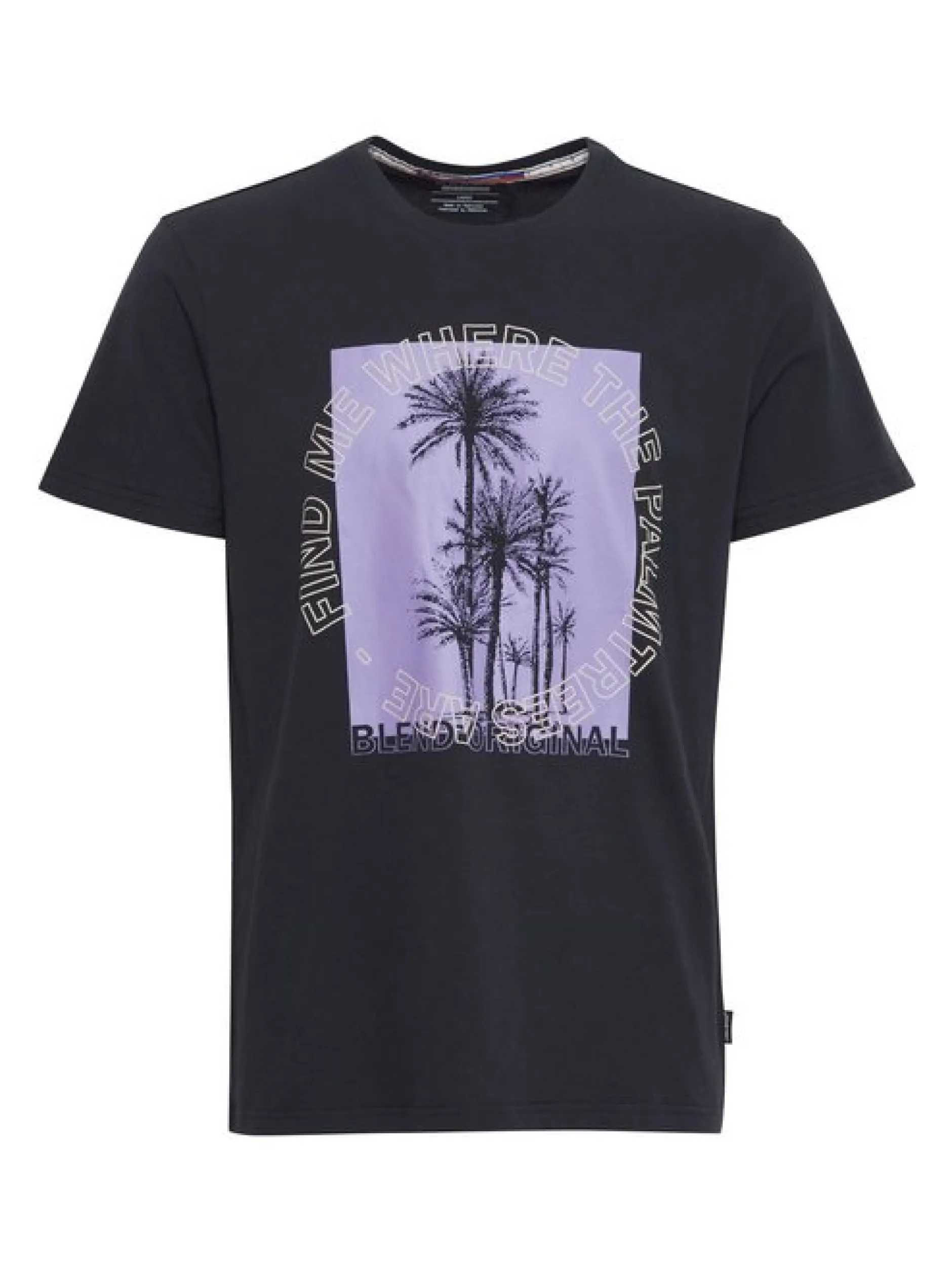 BLEND Herren T-Shirt - BHTee in schwarz