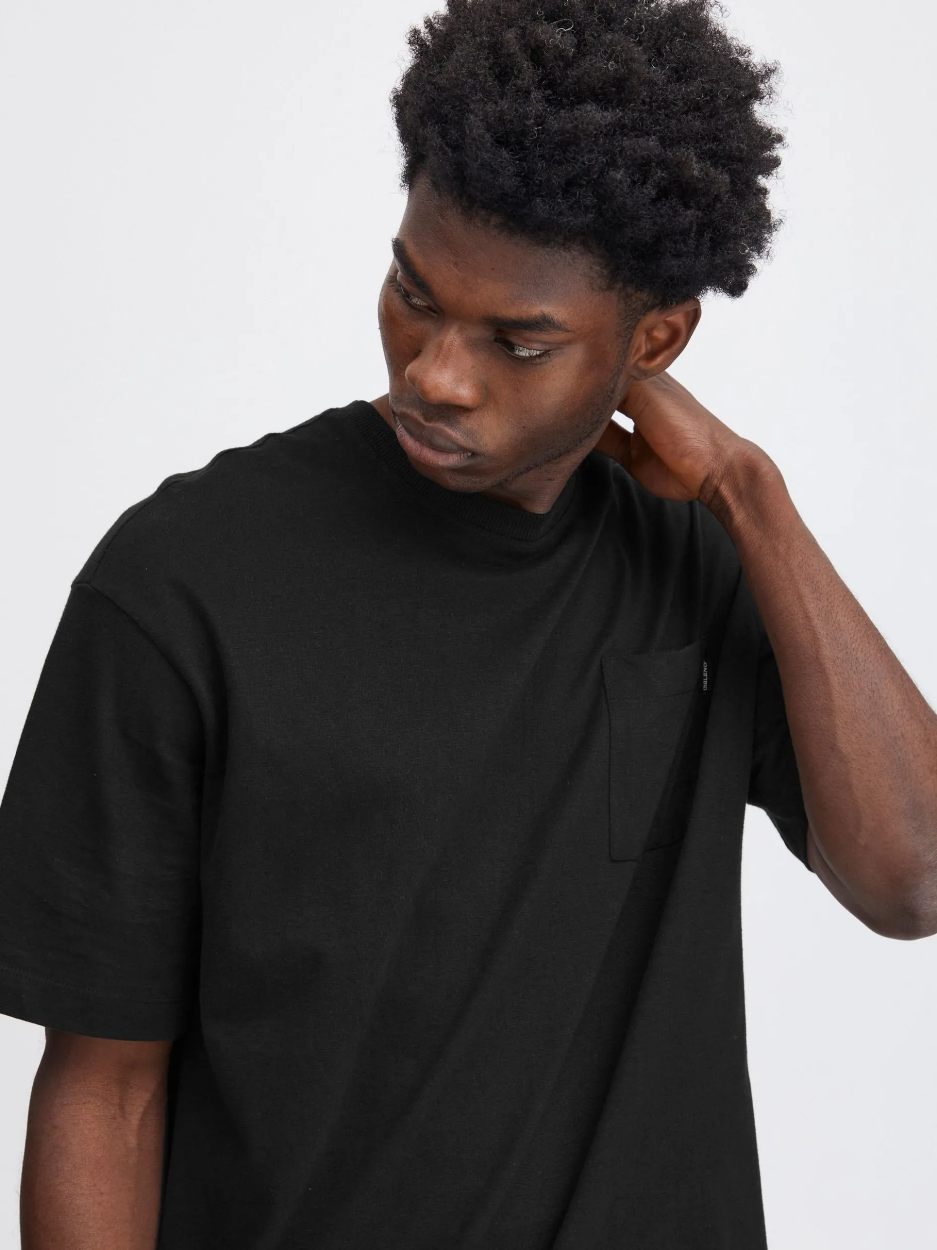 BLEND Herren T-Shirt - BHTee in schwarz