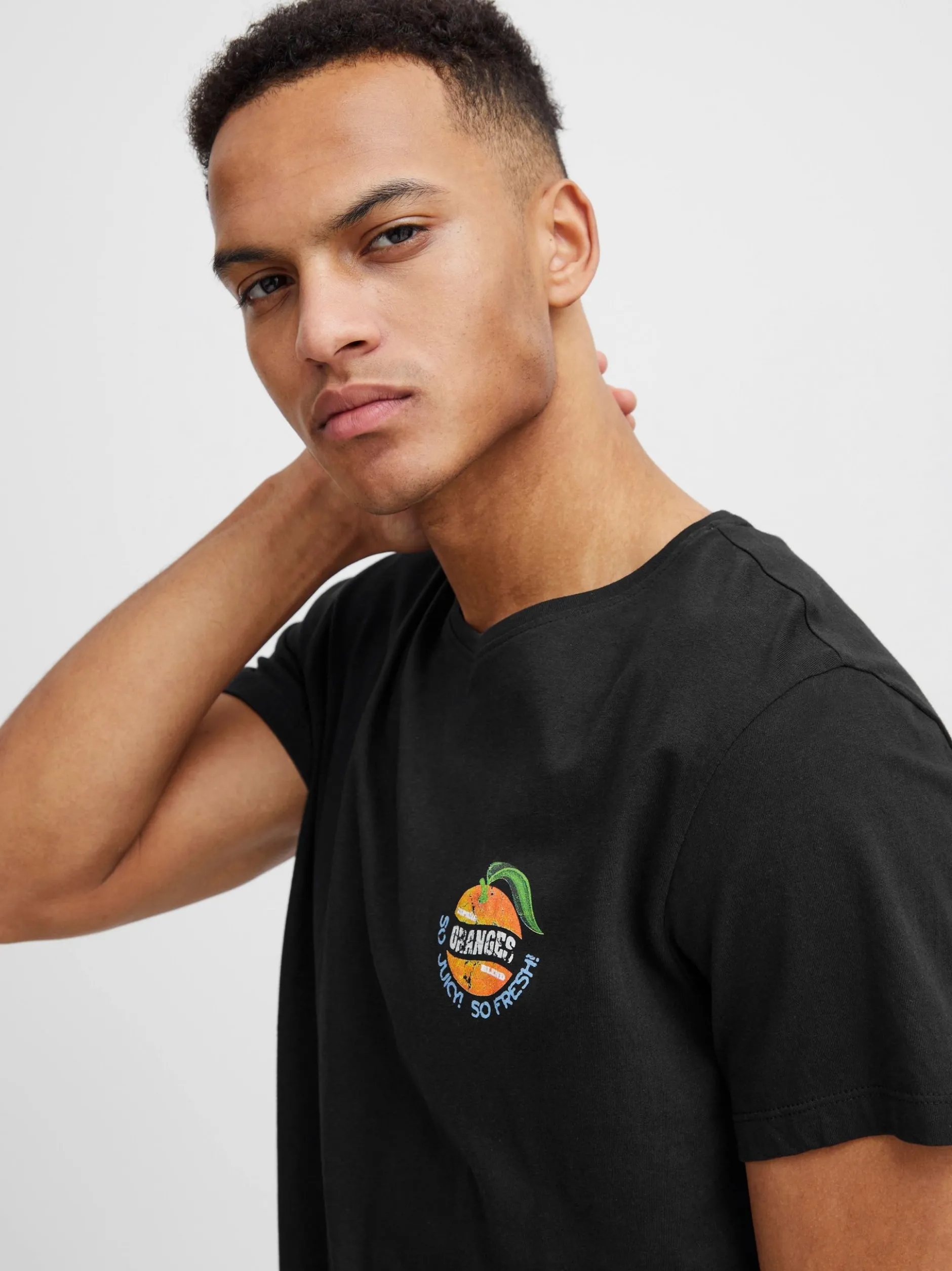 BLEND Herren T-Shirt - BHTee in schwarz