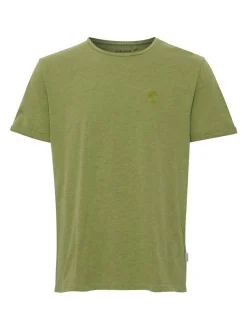 BLEND Herren T-Shirt in grün - Ausschnitt: Rundhals
