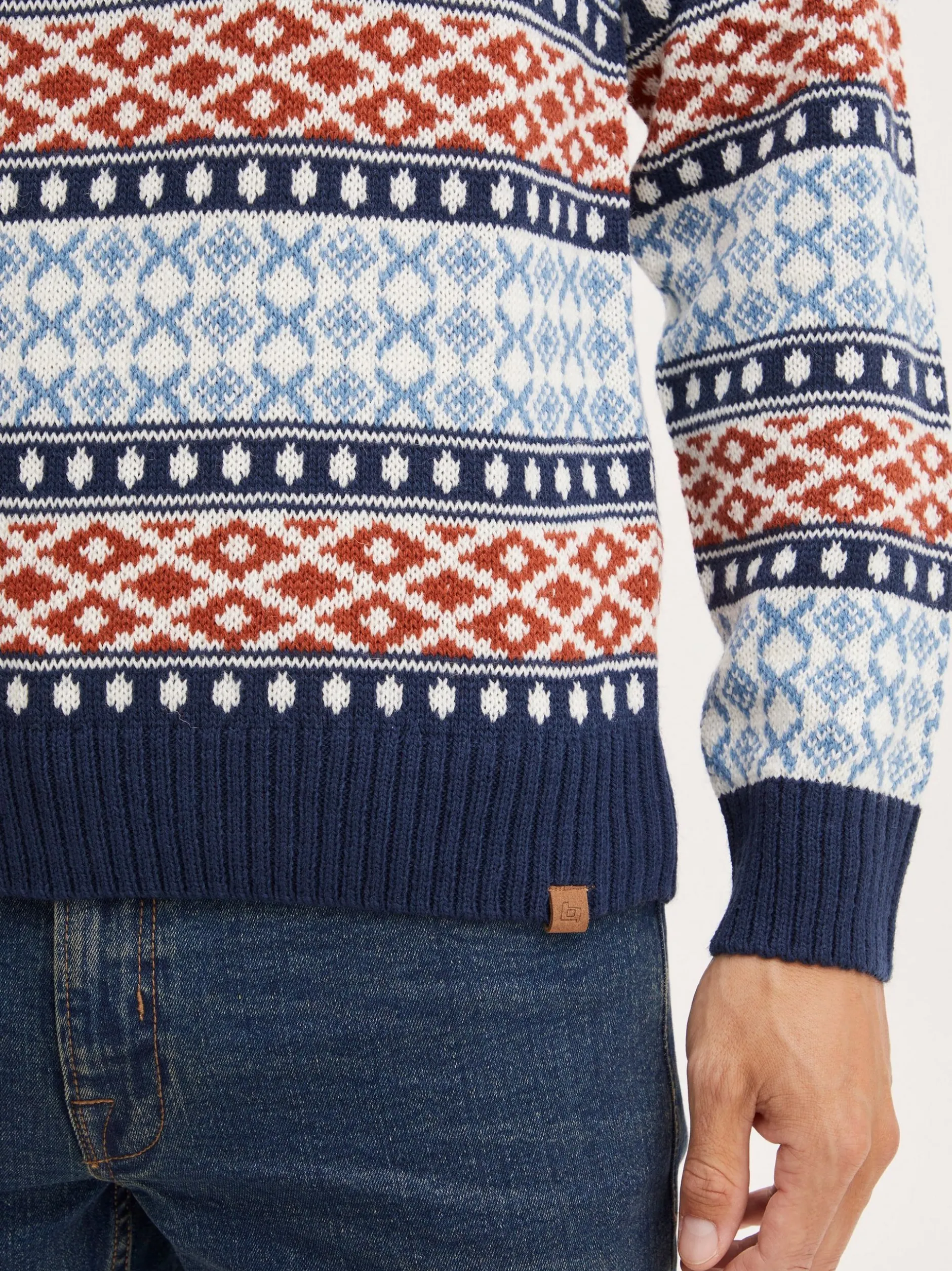 BLEND Herren Weihnachtspullover - BHTjorben in blau