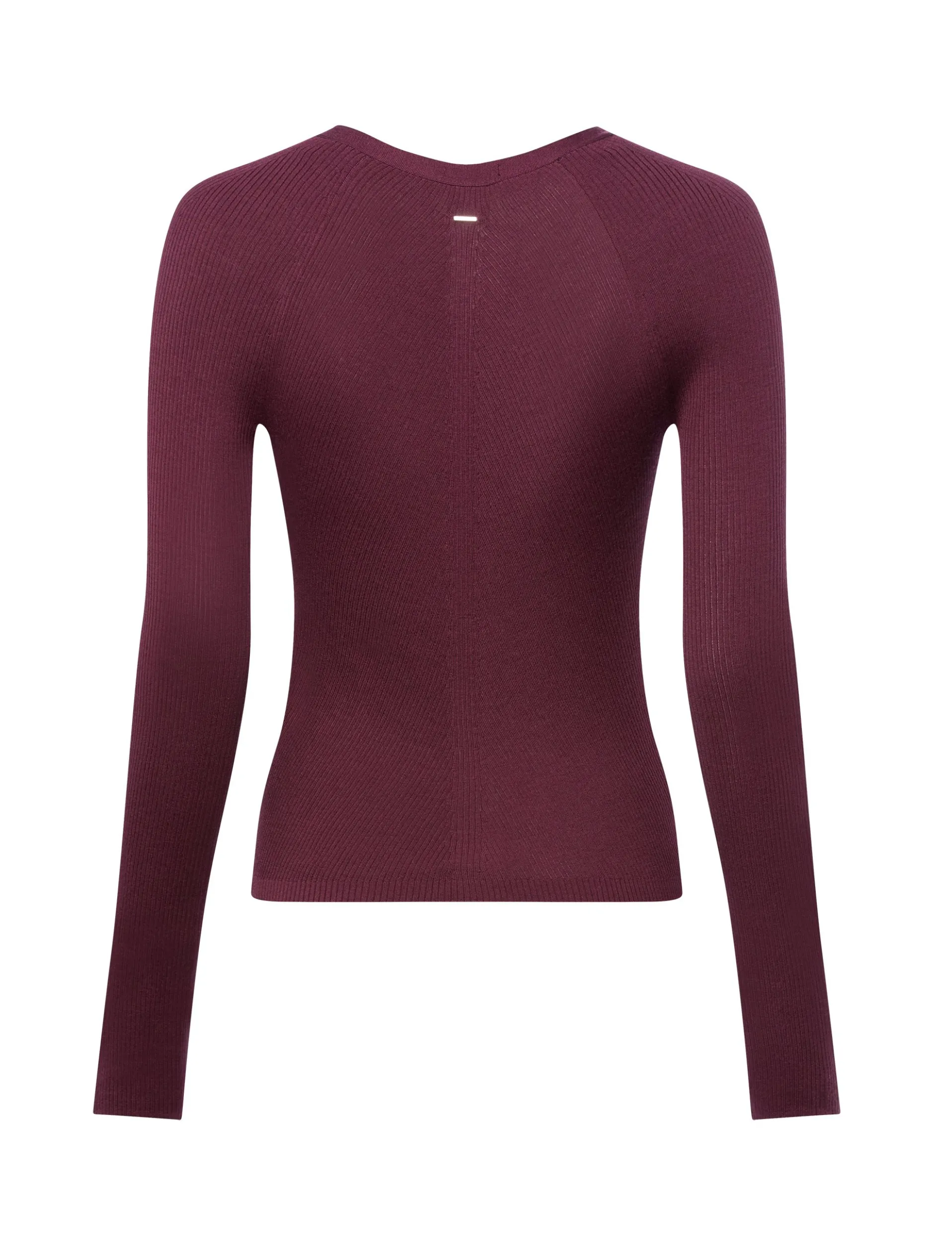 BOSS Damen Strickjacke aus Merino - Friva in aubergine