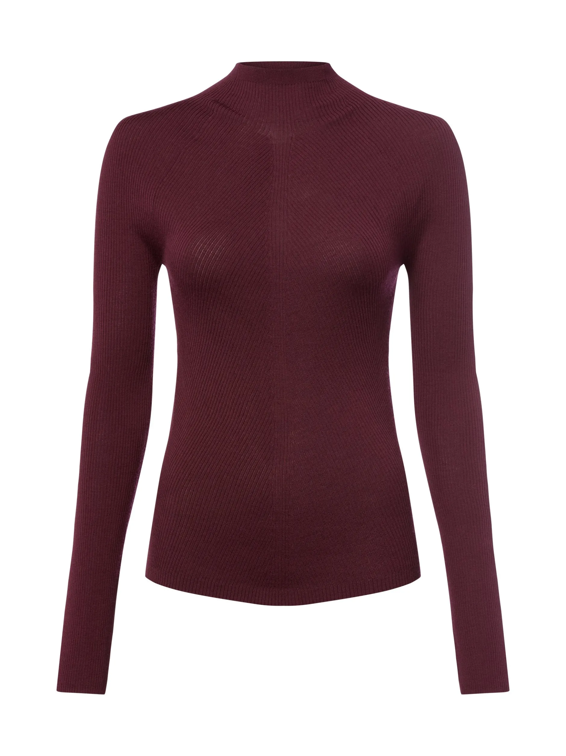 BOSS Damen Strickpullover - Foliora in aubergine