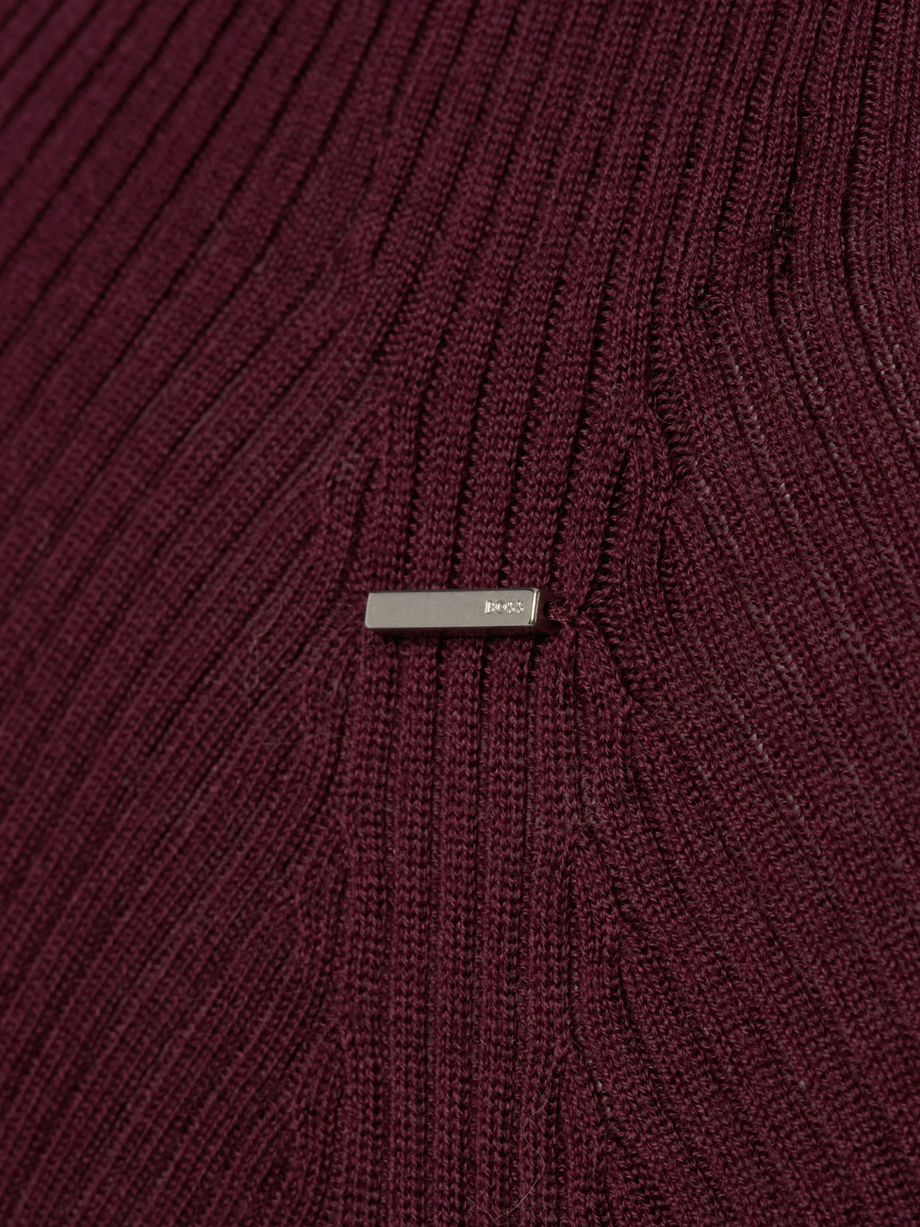 BOSS Damen Strickpullover - Foliora in aubergine