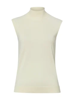 BOSS Damen Strick-Top mit Schurwoll-Anteil - Fipini in vanille