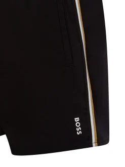 BOSS Herren Badeshorts - Iconic in schwarz - Länge: kurz