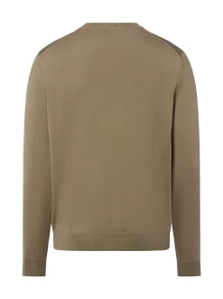 BOSS Herren Schurwoll-Pullover - Botto in schilf