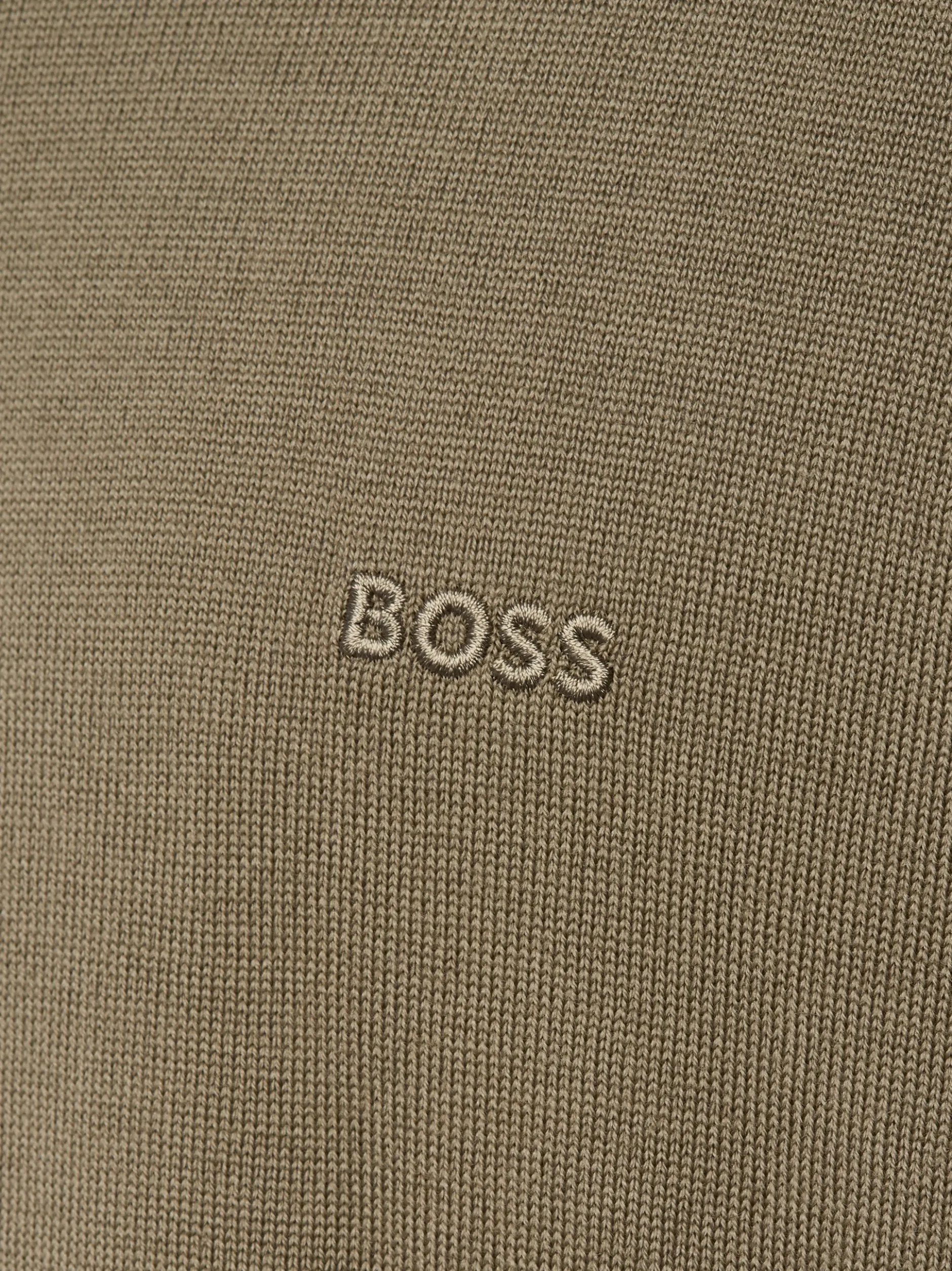 BOSS Herren Schurwoll-Pullover - Botto in schilf