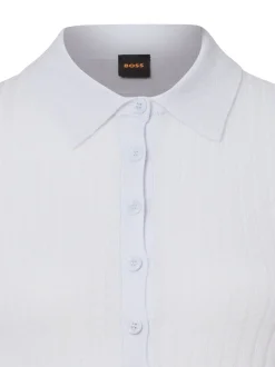 BOSS Orange Damen Poloshirt - C_Fuganel in hellblau