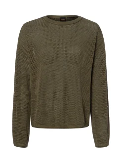 BOSS Orange Damen Strickpullover - Farde in schilf
