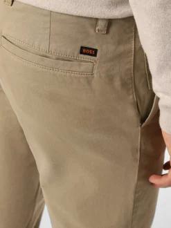 BOSS Orange Herren Hose in beige - Länge: lang