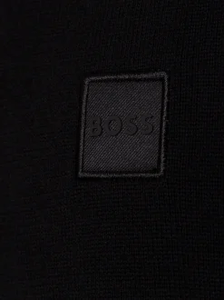 BOSS Orange Herren Strickpullover mit Cashmere-Anteil - Kanovano in schwarz