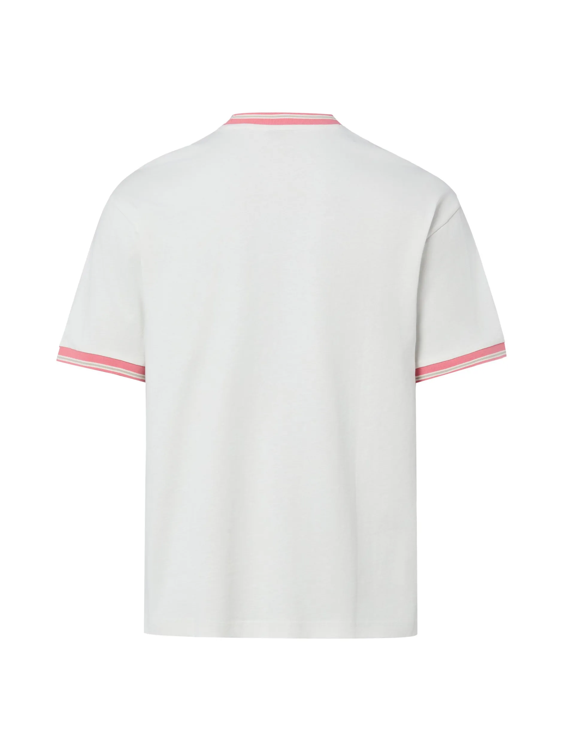 BOSS Orange Herren T-Shirt - Blocks in ecru koralle