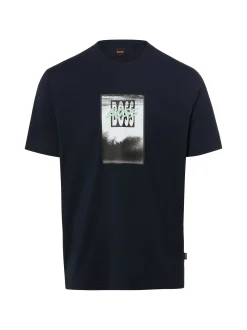 BOSS Orange Herren T-Shirt - Dj in marine mehrfarbig