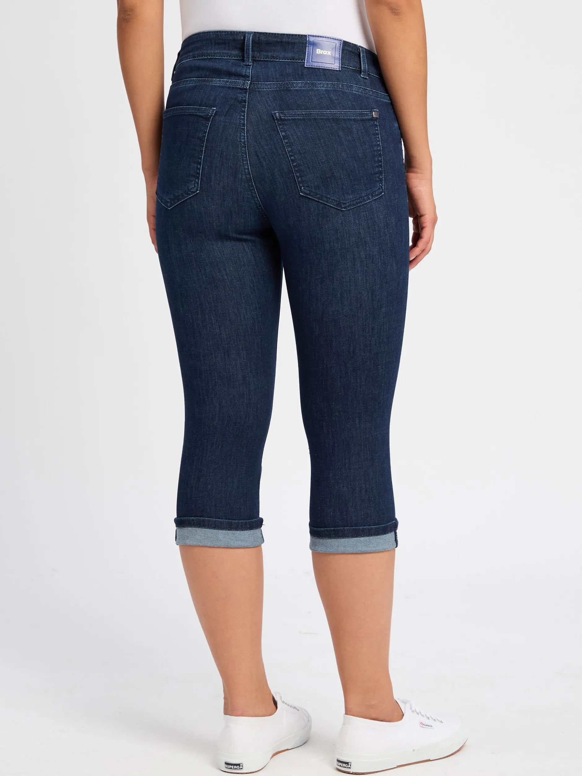 BRAX Damen Caprijeans - Shakira in dark stone