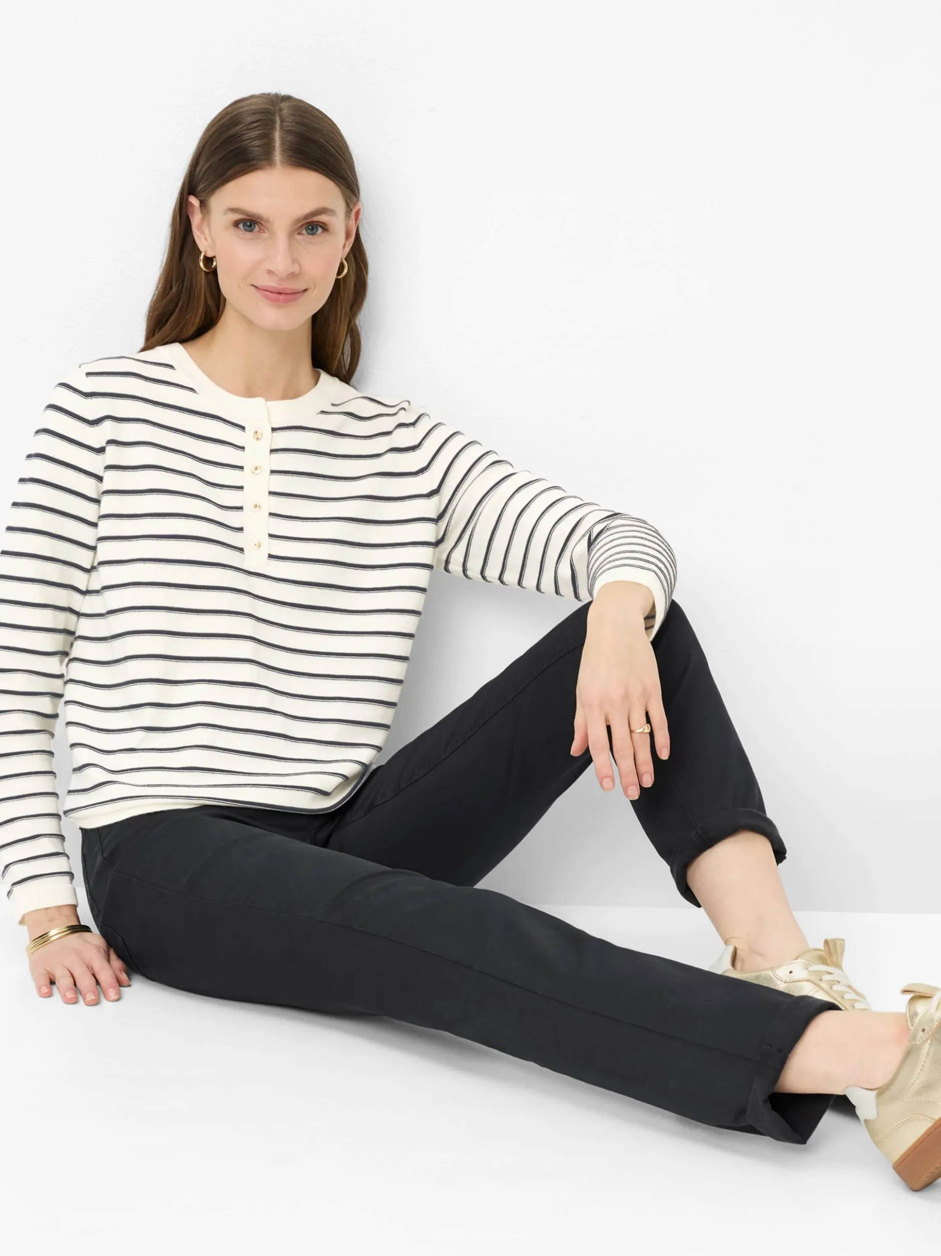 BRAX Damen Chino - Mary in marine - Länge: lang