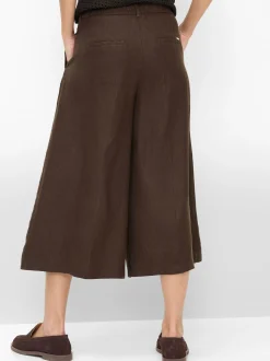 BRAX Damen Leinenhose - Melli S in schoko